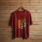Half Tiger, Full Savage Tee - Red