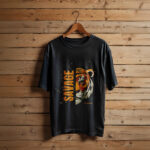 Half Tiger, Full Savage Tee - Blue