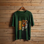 Half Tiger, Full Savage Tee - Dark Green