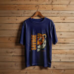 Half Tiger, Full Savage Tee - Dark Blue