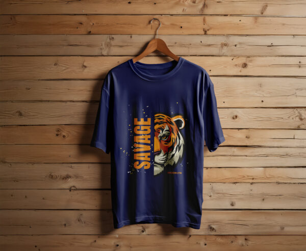 Half Tiger, Full Savage Tee - Image 5