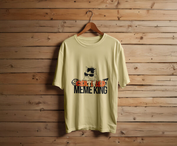Certified Meme King Tee/Unisex Oversized T-Shirt - Image 2
