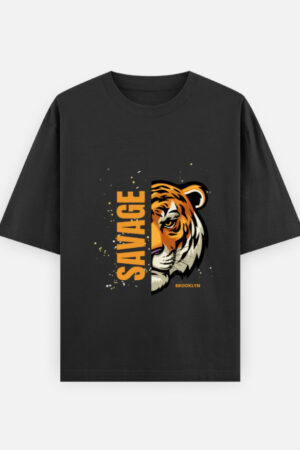 Half Tiger, Full Savage Tee