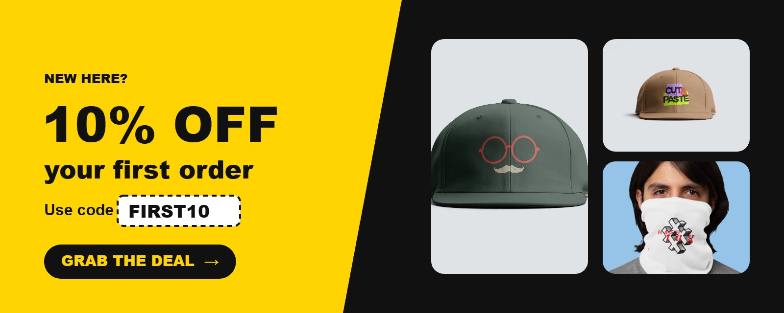 10% off your first order with code FIRST10